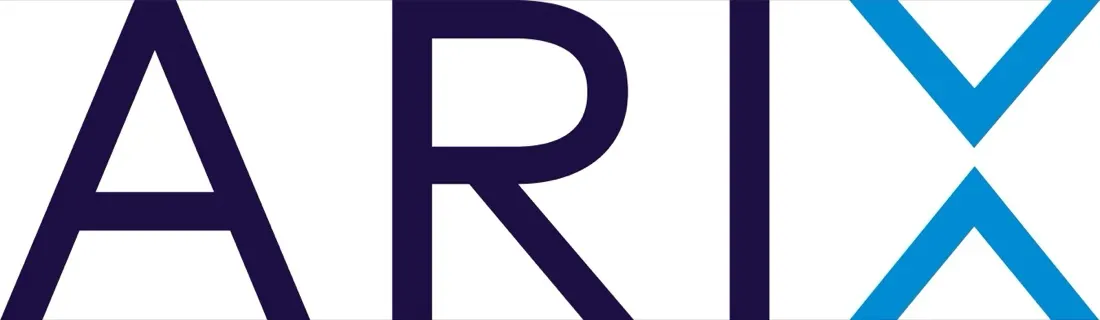 Arix company logo, marking its co-lead investment round in a therapeutics firm